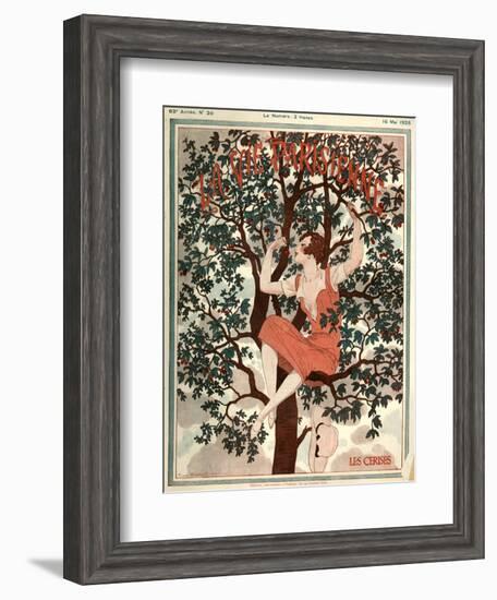 1920s France La Vie Parisienne Magazine Cover-null-Framed Giclee Print