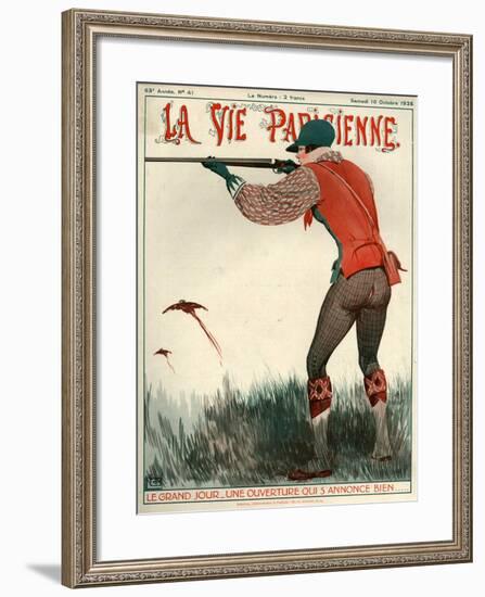 1920s France La Vie Parisienne Magazine Cover-null-Framed Giclee Print