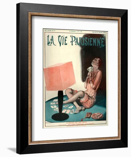 1920s France La Vie Parisienne Magazine Cover-null-Framed Giclee Print