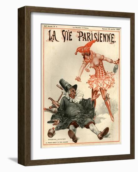 1920s France La Vie Parisienne Magazine Cover-null-Framed Giclee Print