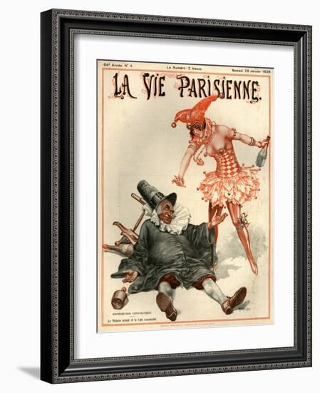 1920s France La Vie Parisienne Magazine Cover-null-Framed Giclee Print