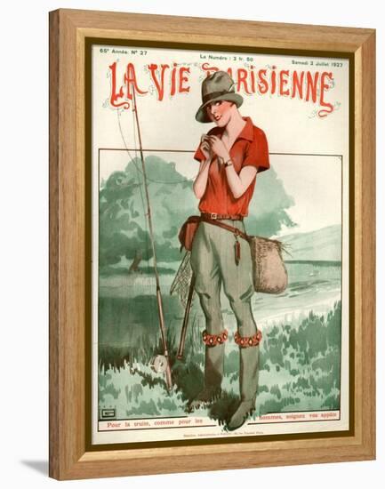 1920s France La Vie Parisienne Magazine Cover-null-Framed Premier Image Canvas