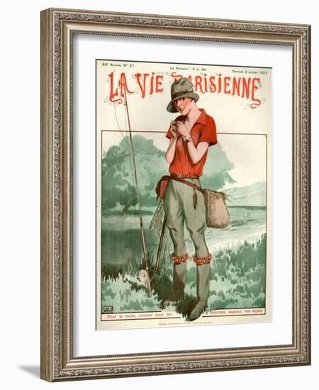 1920s France La Vie Parisienne Magazine Cover-null-Framed Giclee Print