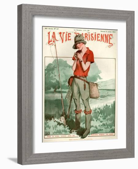 1920s France La Vie Parisienne Magazine Cover-null-Framed Giclee Print