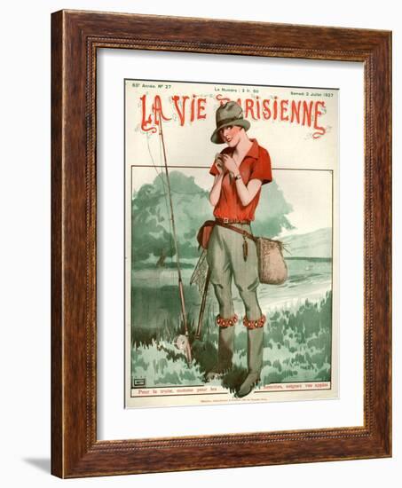 1920s France La Vie Parisienne Magazine Cover-null-Framed Giclee Print