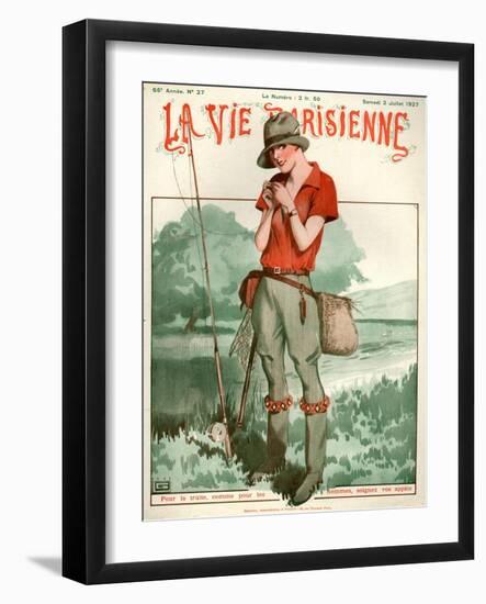 1920s France La Vie Parisienne Magazine Cover-null-Framed Giclee Print