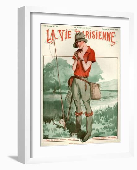 1920s France La Vie Parisienne Magazine Cover-null-Framed Giclee Print