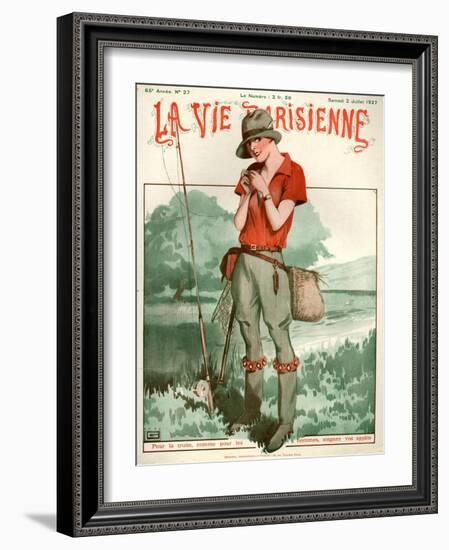 1920s France La Vie Parisienne Magazine Cover-null-Framed Giclee Print