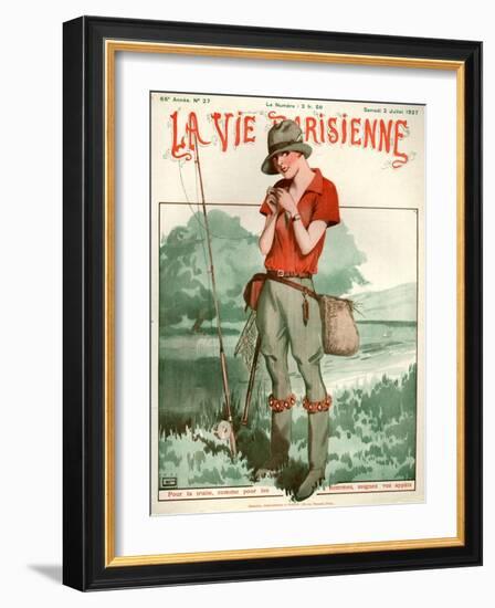 1920s France La Vie Parisienne Magazine Cover-null-Framed Giclee Print