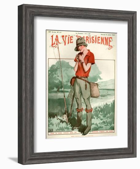 1920s France La Vie Parisienne Magazine Cover-null-Framed Giclee Print