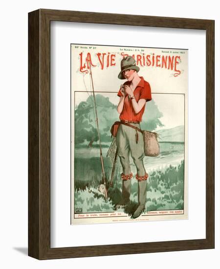 1920s France La Vie Parisienne Magazine Cover-null-Framed Giclee Print