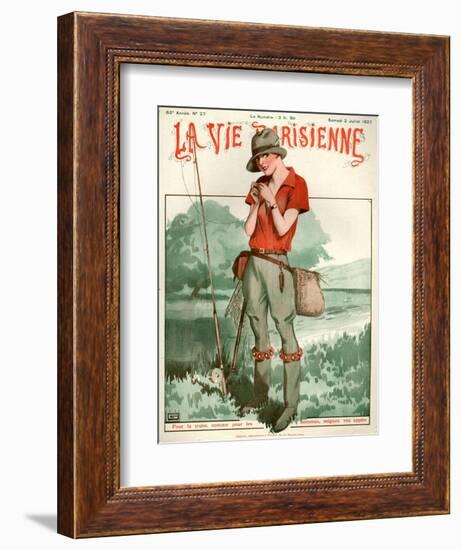 1920s France La Vie Parisienne Magazine Cover-null-Framed Giclee Print