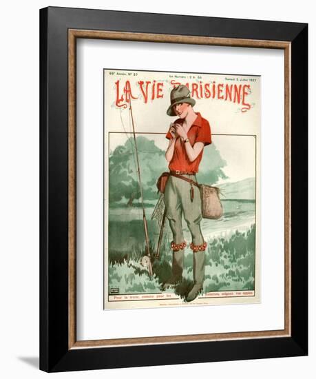 1920s France La Vie Parisienne Magazine Cover-null-Framed Giclee Print