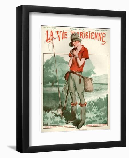 1920s France La Vie Parisienne Magazine Cover-null-Framed Giclee Print