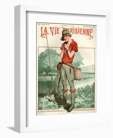 1920s France La Vie Parisienne Magazine Cover-null-Framed Giclee Print