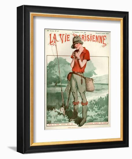 1920s France La Vie Parisienne Magazine Cover-null-Framed Giclee Print