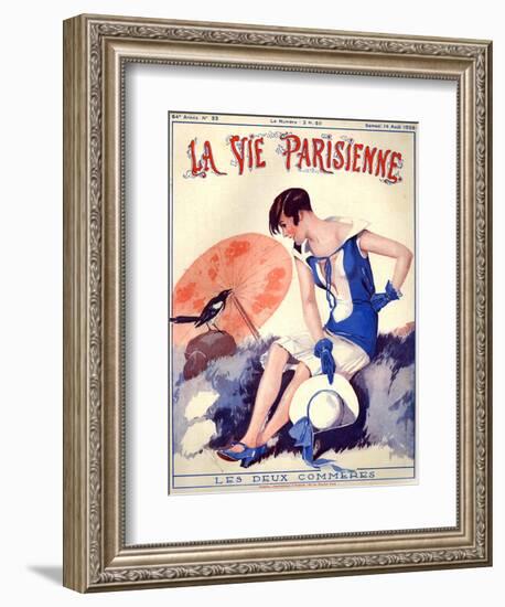 1920s France La Vie Parisienne Magazine Cover-null-Framed Giclee Print