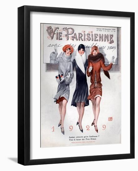 1920s France La Vie Parisienne Magazine Cover-null-Framed Giclee Print