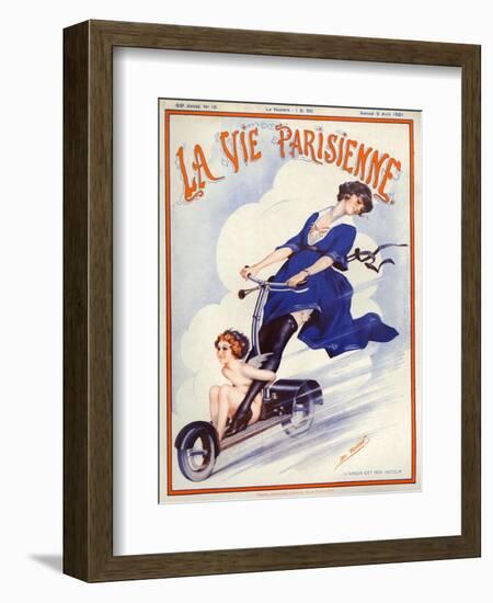 1920s France La Vie Parisienne Magazine Cover-null-Framed Giclee Print