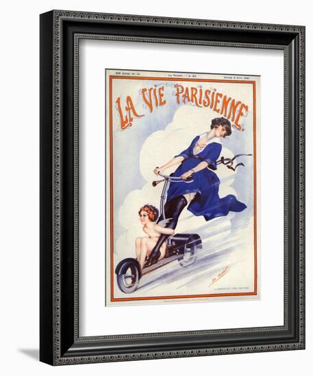 1920s France La Vie Parisienne Magazine Cover-null-Framed Giclee Print