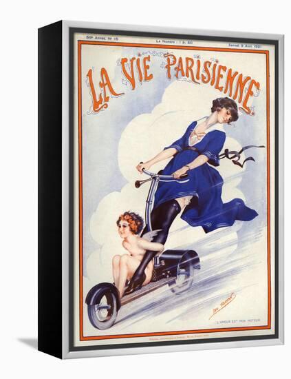 1920s France La Vie Parisienne Magazine Cover-null-Framed Premier Image Canvas