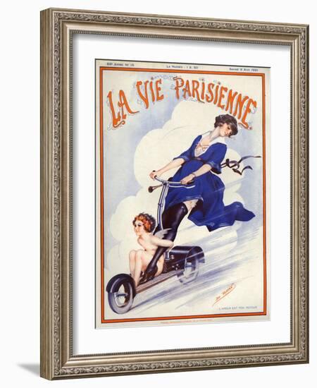 1920s France La Vie Parisienne Magazine Cover-null-Framed Giclee Print