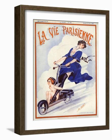 1920s France La Vie Parisienne Magazine Cover-null-Framed Giclee Print