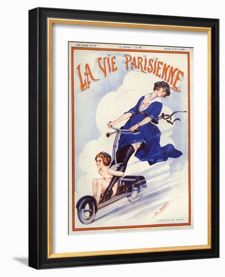 1920s France La Vie Parisienne Magazine Cover-null-Framed Giclee Print