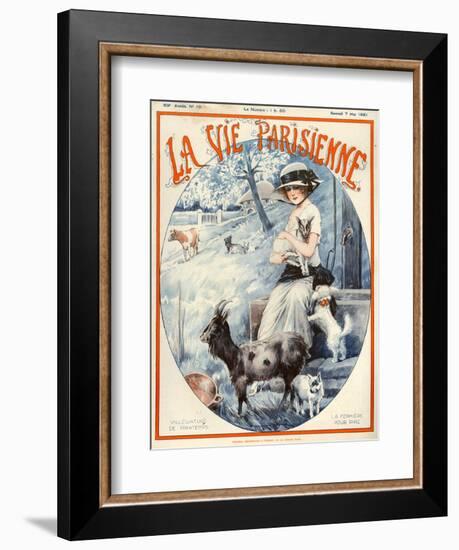 1920s France La Vie Parisienne Magazine Cover-null-Framed Giclee Print