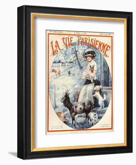 1920s France La Vie Parisienne Magazine Cover-null-Framed Giclee Print