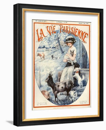 1920s France La Vie Parisienne Magazine Cover-null-Framed Giclee Print