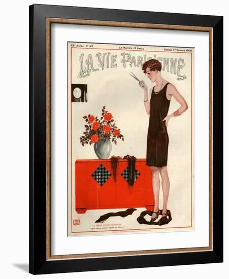 1920s France La Vie Parisienne Magazine Cover-null-Framed Giclee Print