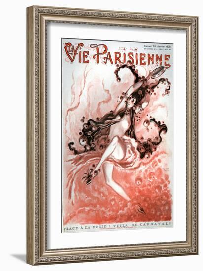 1920s France La Vie Parisienne Magazine Cover-null-Framed Giclee Print