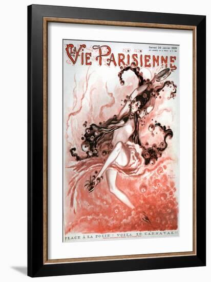 1920s France La Vie Parisienne Magazine Cover-null-Framed Giclee Print