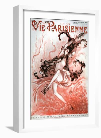 1920s France La Vie Parisienne Magazine Cover-null-Framed Giclee Print