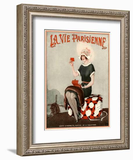 1920s France La Vie Parisienne Magazine Cover-null-Framed Giclee Print