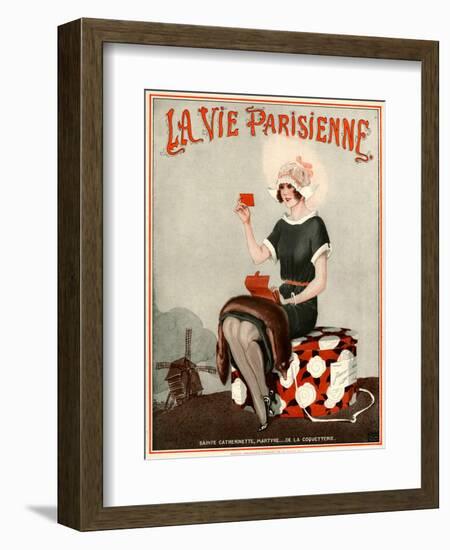 1920s France La Vie Parisienne Magazine Cover-null-Framed Giclee Print