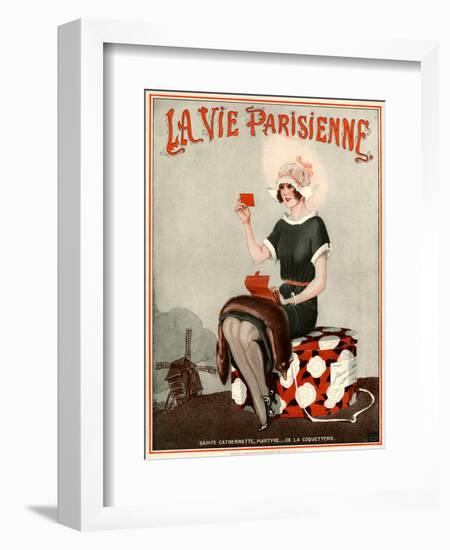 1920s France La Vie Parisienne Magazine Cover-null-Framed Giclee Print