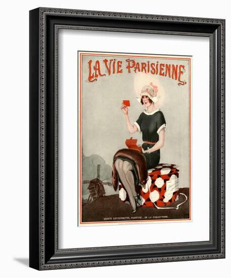 1920s France La Vie Parisienne Magazine Cover-null-Framed Giclee Print