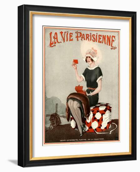 1920s France La Vie Parisienne Magazine Cover-null-Framed Giclee Print