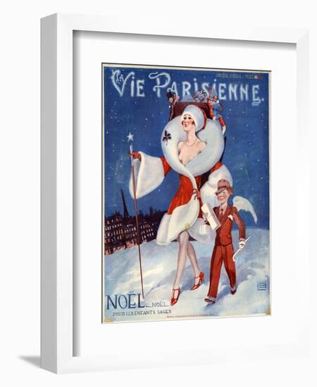 1920s France La Vie Parisienne Magazine Cover-null-Framed Giclee Print