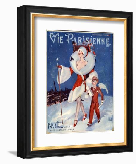 1920s France La Vie Parisienne Magazine Cover-null-Framed Giclee Print