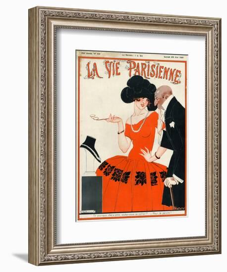 1920s France La Vie Parisienne Magazine Cover-null-Framed Giclee Print