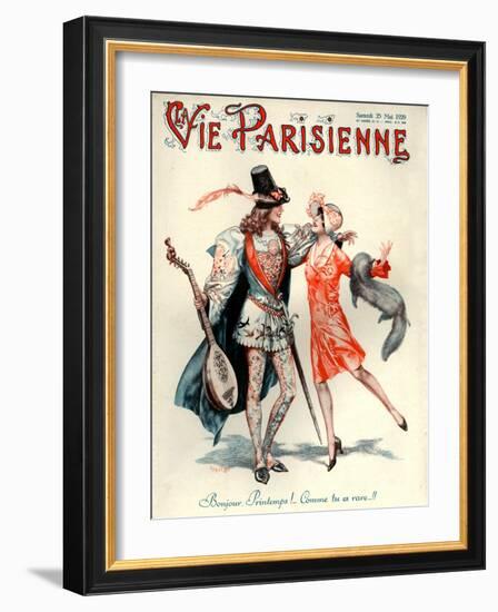 1920s France La Vie Parisienne Magazine Cover-null-Framed Giclee Print