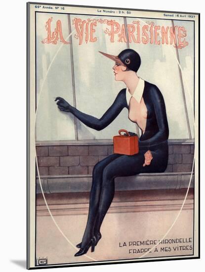 1920s France La Vie Parisienne Magazine Cover-null-Mounted Giclee Print