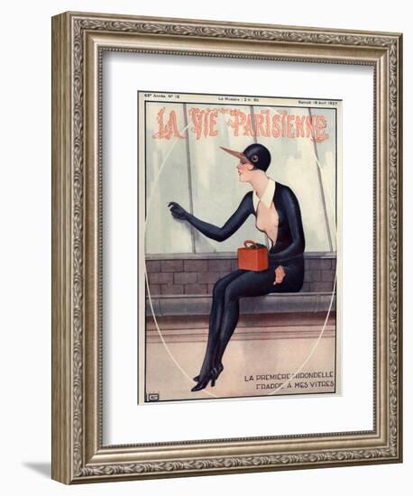 1920s France La Vie Parisienne Magazine Cover-null-Framed Giclee Print