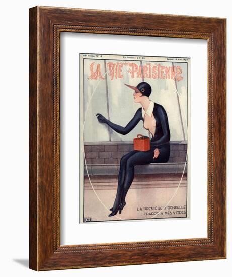 1920s France La Vie Parisienne Magazine Cover-null-Framed Giclee Print