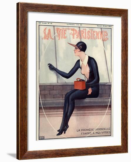 1920s France La Vie Parisienne Magazine Cover-null-Framed Giclee Print