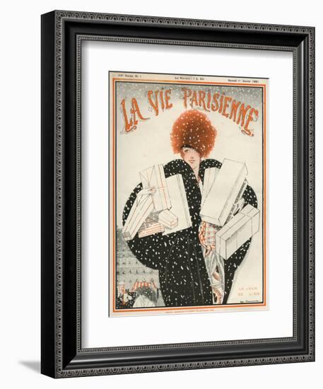 1920s France La Vie Parisienne Magazine Cover-null-Framed Giclee Print