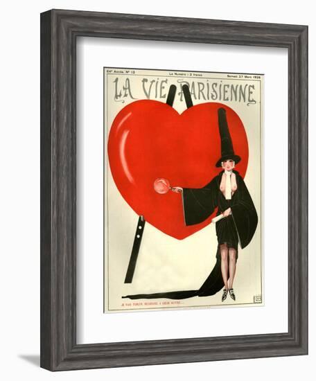 1920s France La Vie Parisienne Magazine Cover-null-Framed Giclee Print